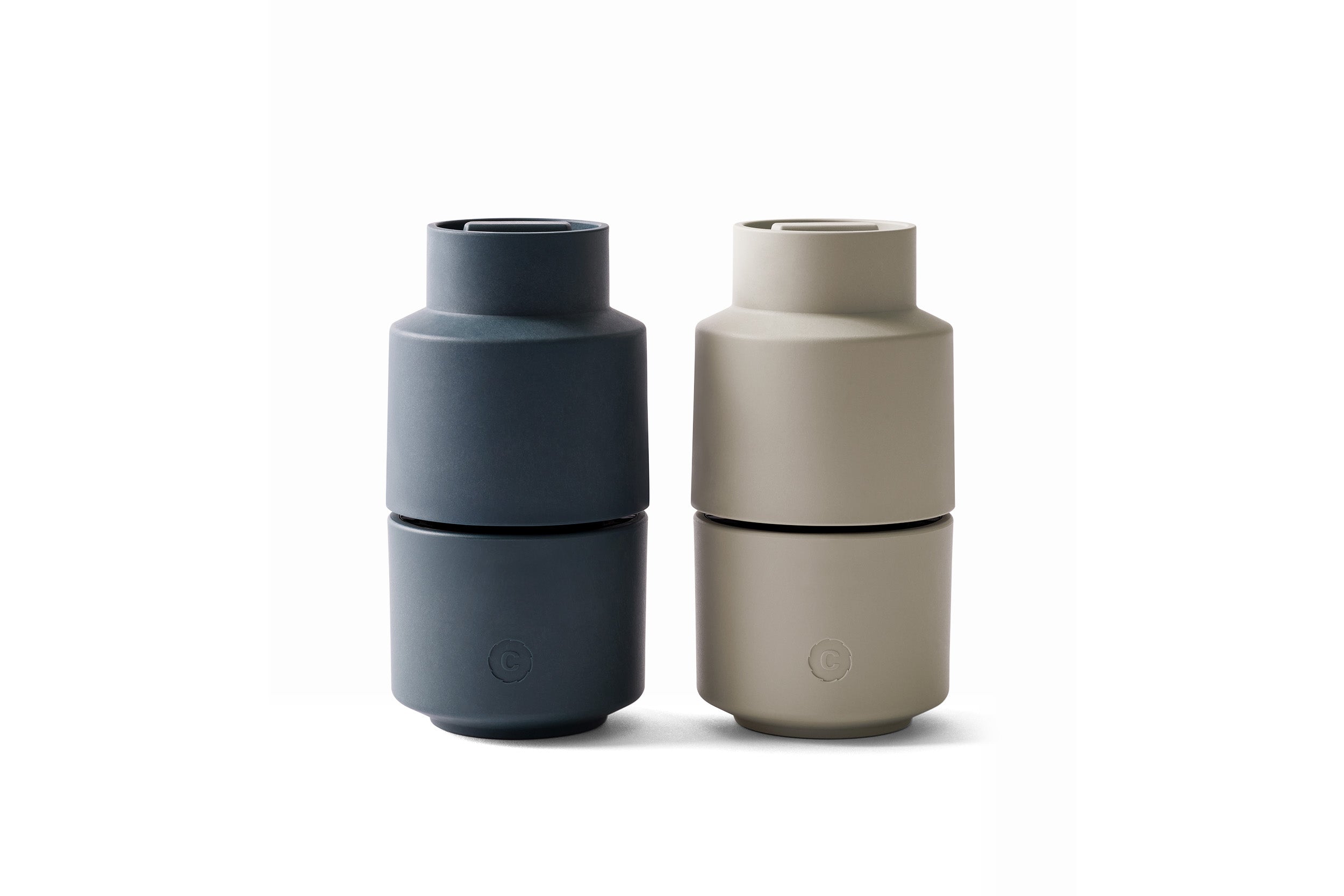 Billund set, blueberry / cumin 12cm