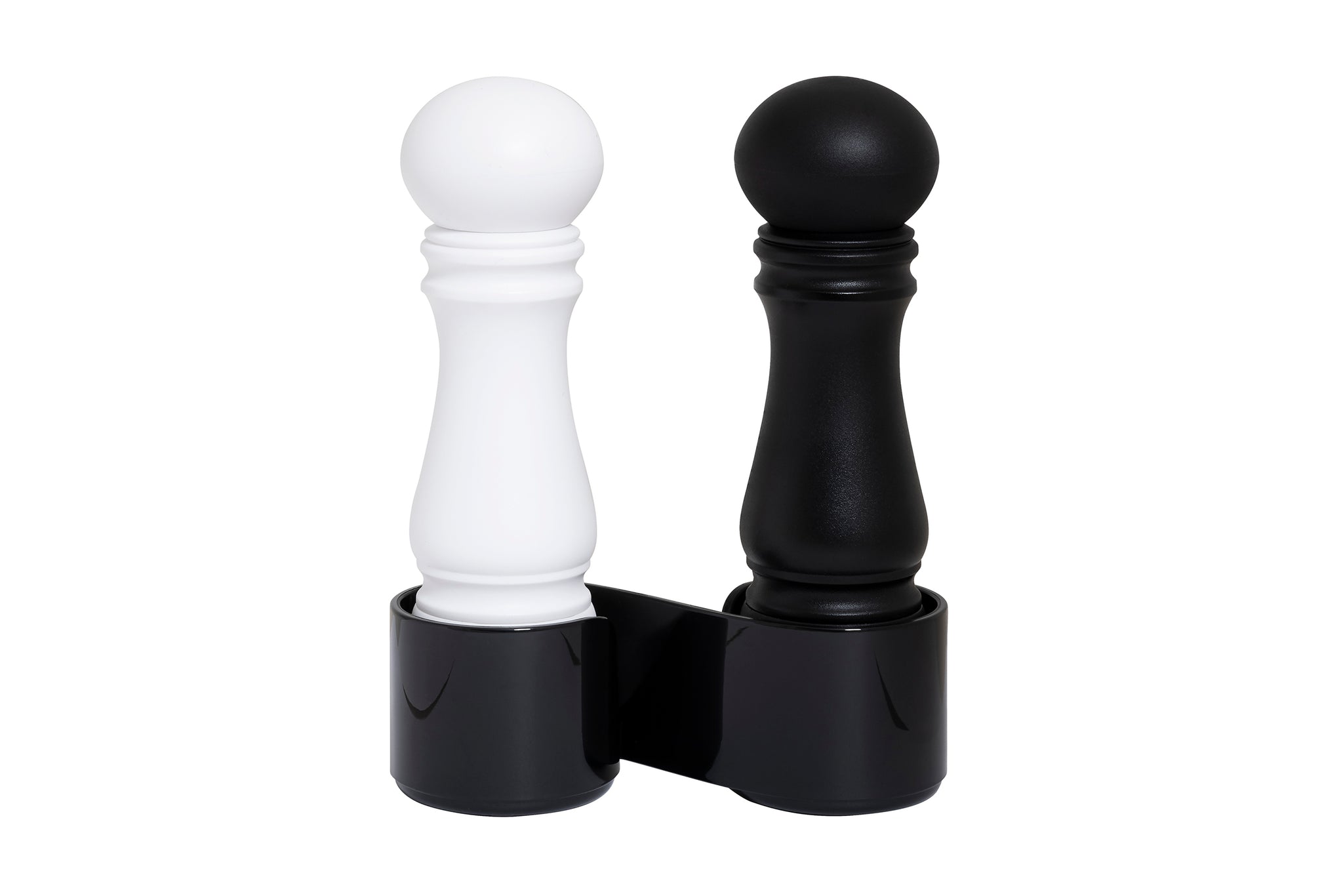 CrushGrind Mini Salt and Pepper Table Grinder Set of 2 With Stand Blac –  Pricedrightsales
