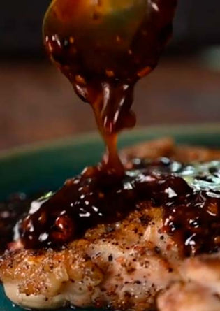  Grillet kylling med Japanese 7 spice og spicy glace