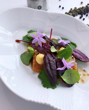  Flammegrillet laks i peber-teriyaki marinade
