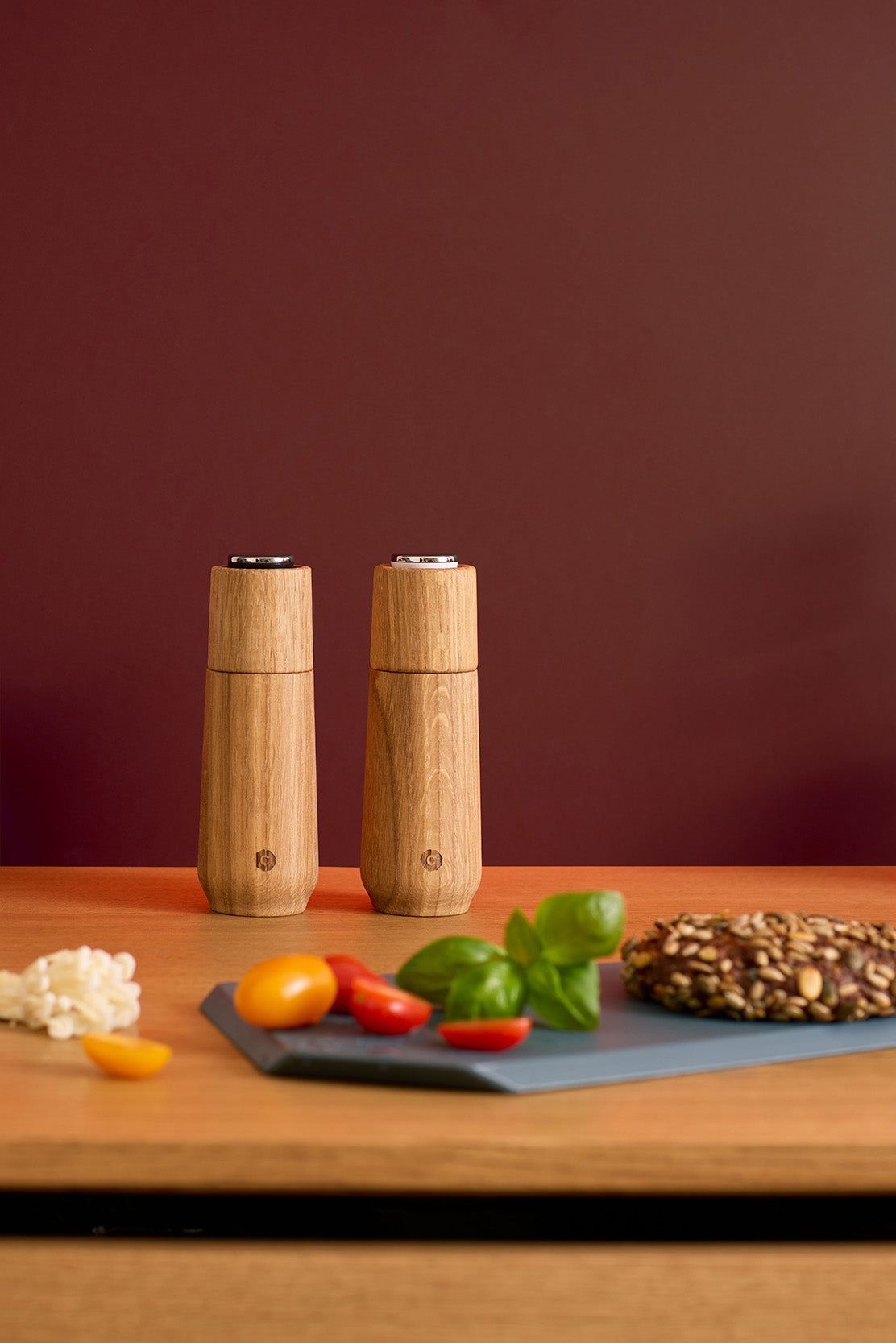 Champagne set, oak 17cm