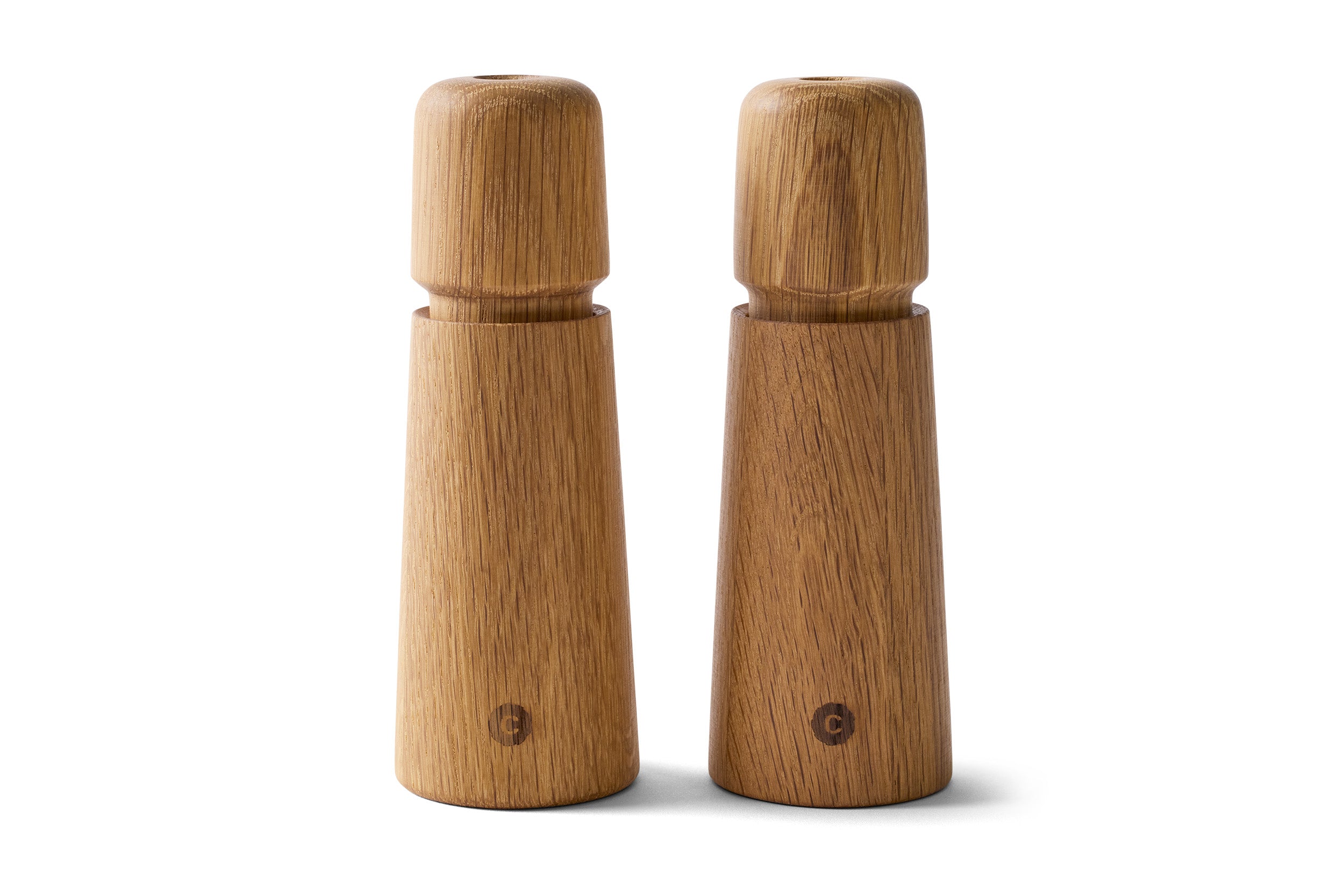 Stockholm set, oak 17cm