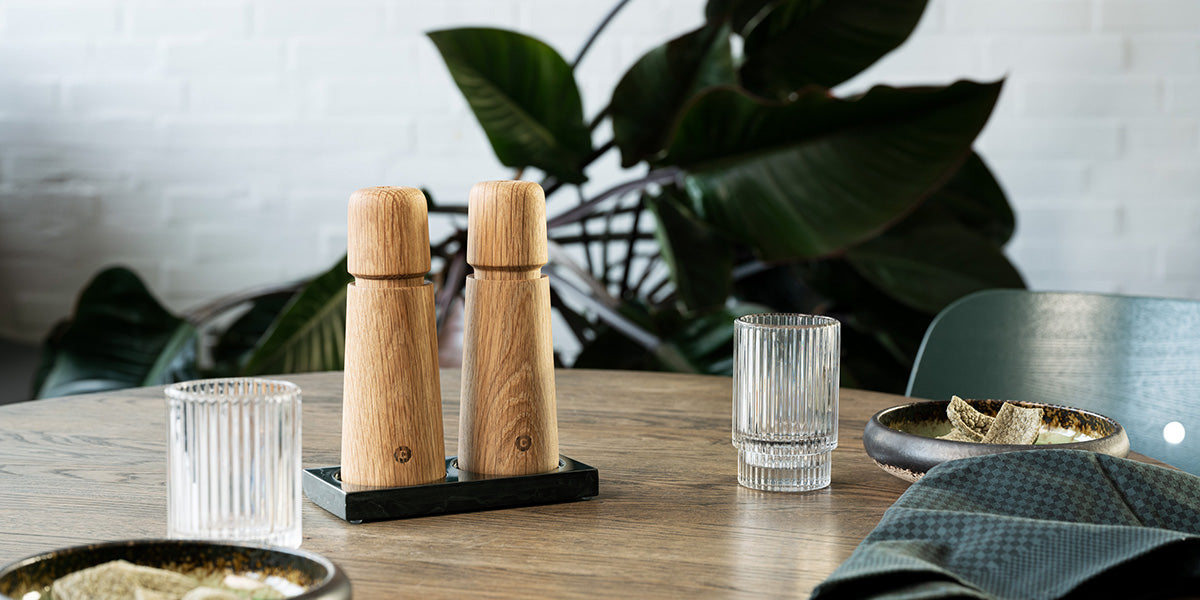 Crushgrind New York Mini Salt & Pepper Grinder Set With Holder