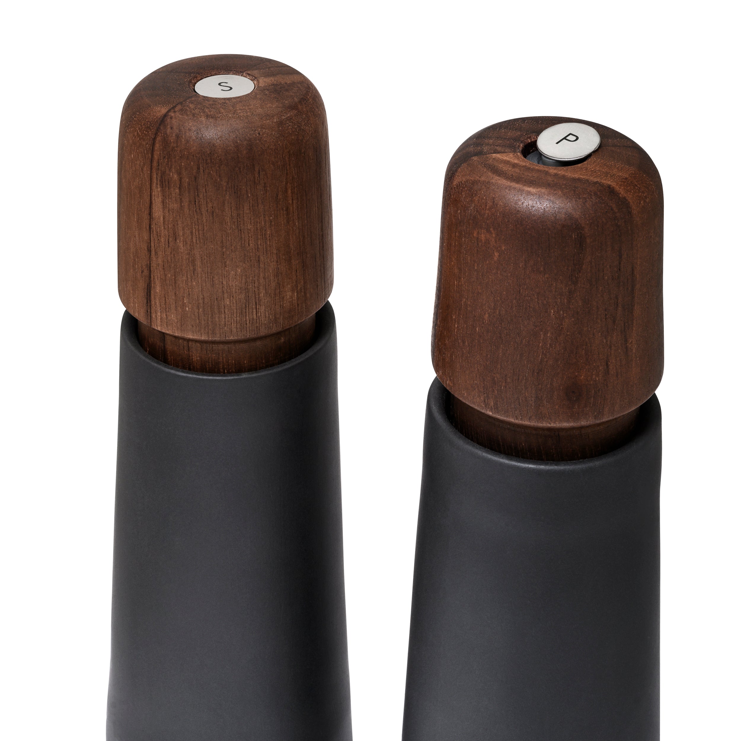 CrushGrind Mini Salt and Pepper Table Grinder Set of 2 With Stand Blac –  Pricedrightsales